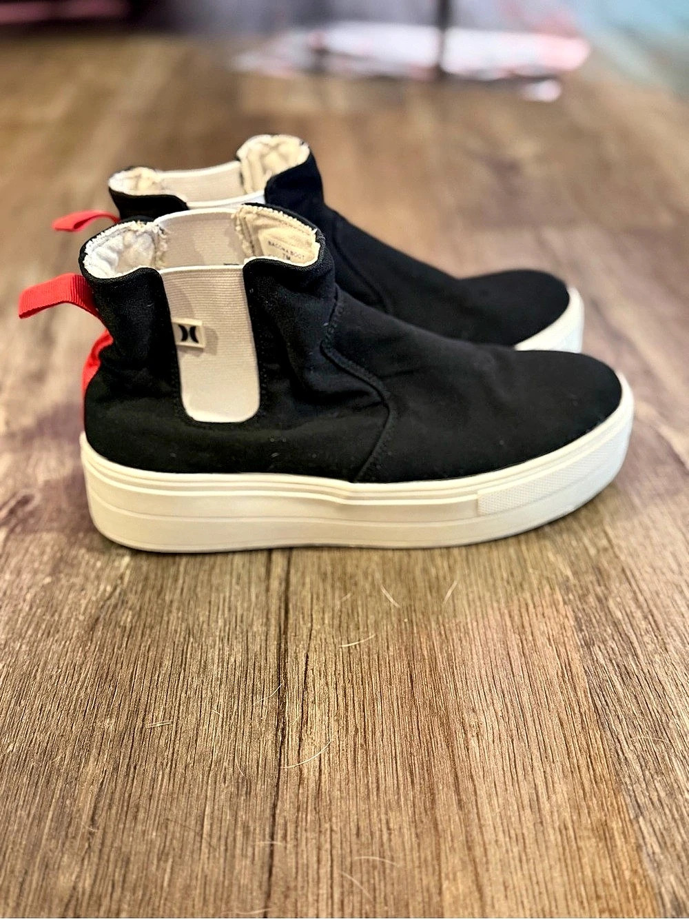 Hurley Bacona Boot Black Canvas Sneakers US 7 M